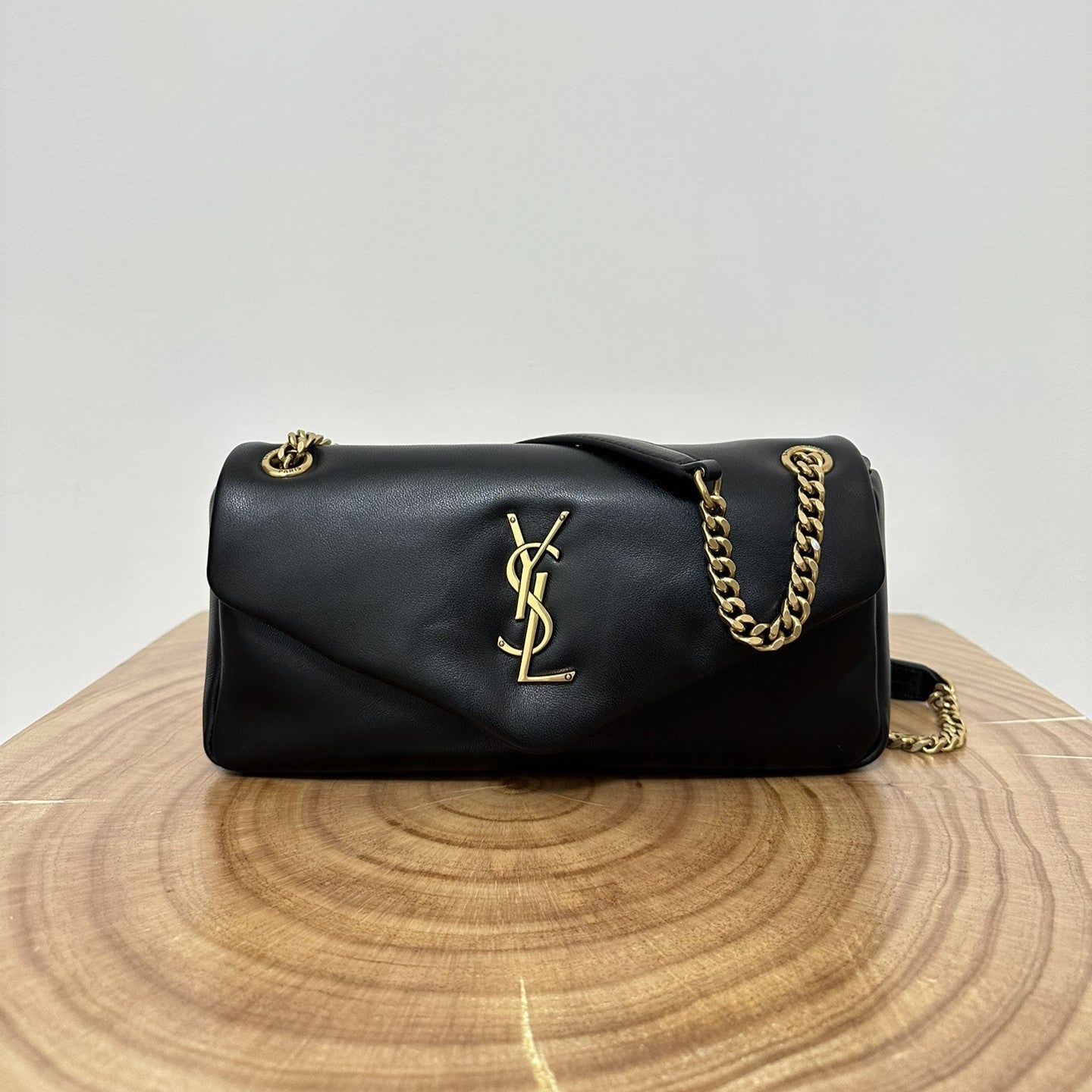 SL 26cm Calypso Chain Bag Black Leather mysite