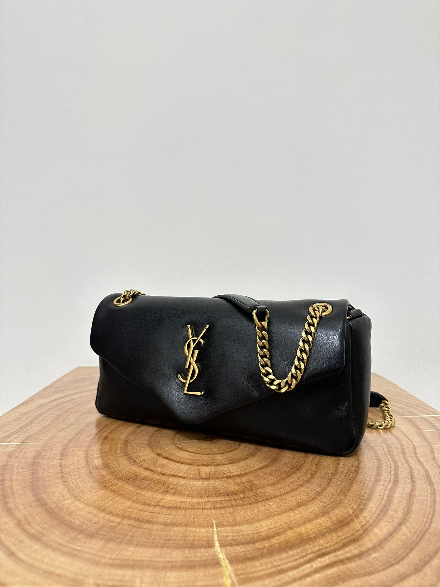 SL 26cm Calypso Chain Bag Black Leather mysite