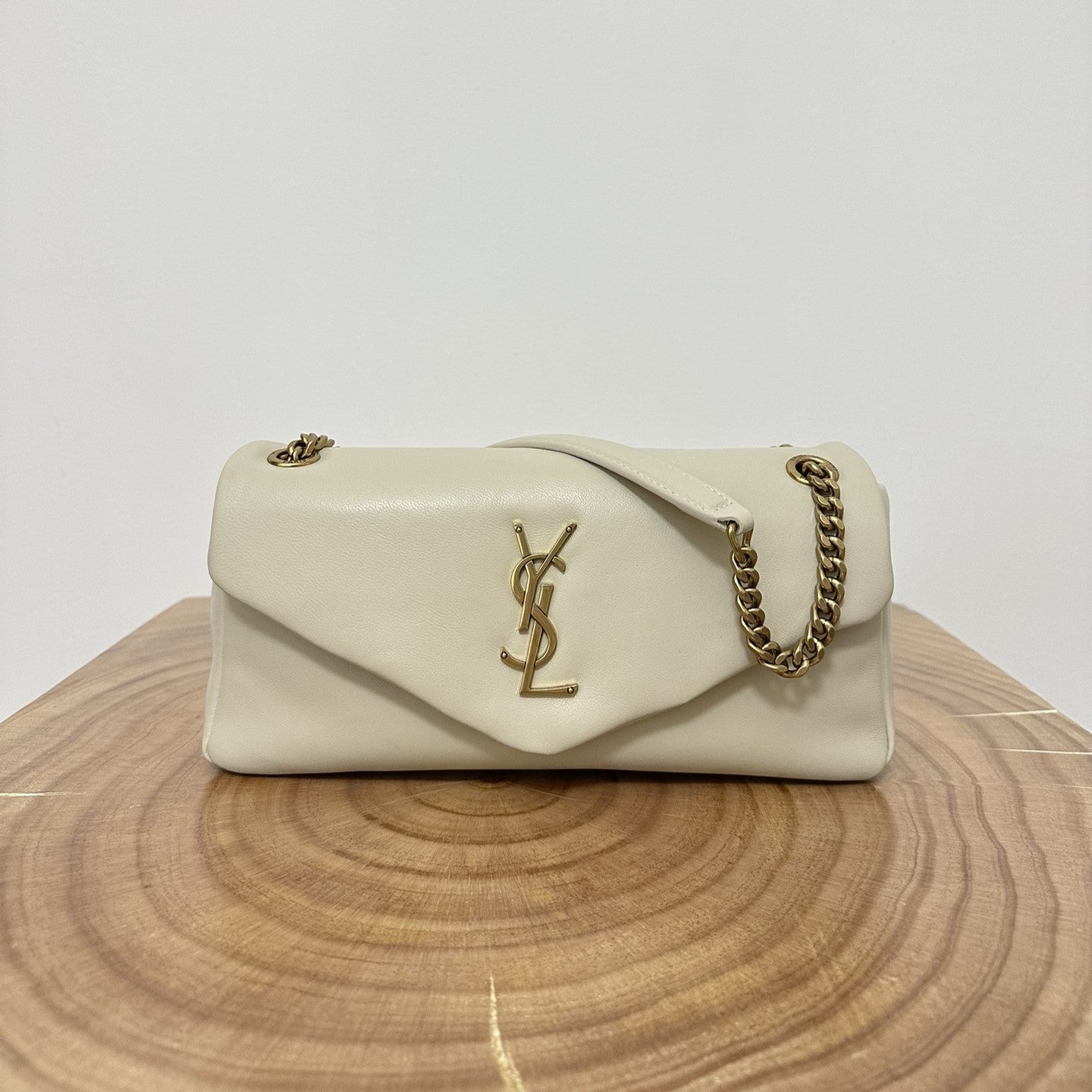 SL 26cm Calypso Chain Bag White Leather mysite