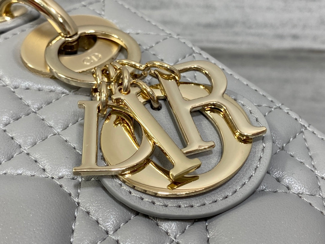 mini lady 17cm grey lambskin mysite