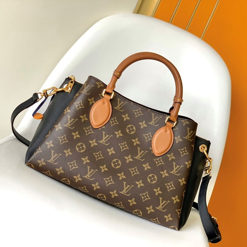 LV Opéra Handbag 36cm Brown Black Monogram Canvas & Cowhide GHW mysite