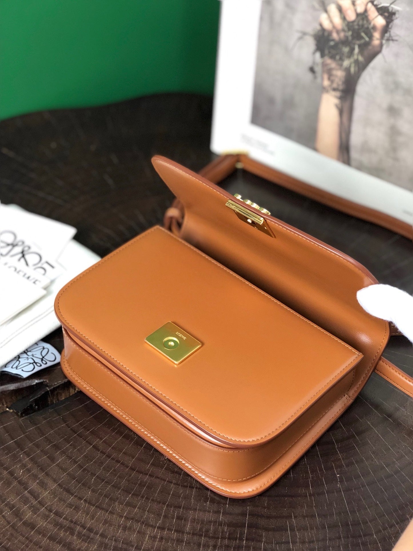 LOE GOYA BAG 23 IN WARM DESERT SILK CALFSKIN mysite