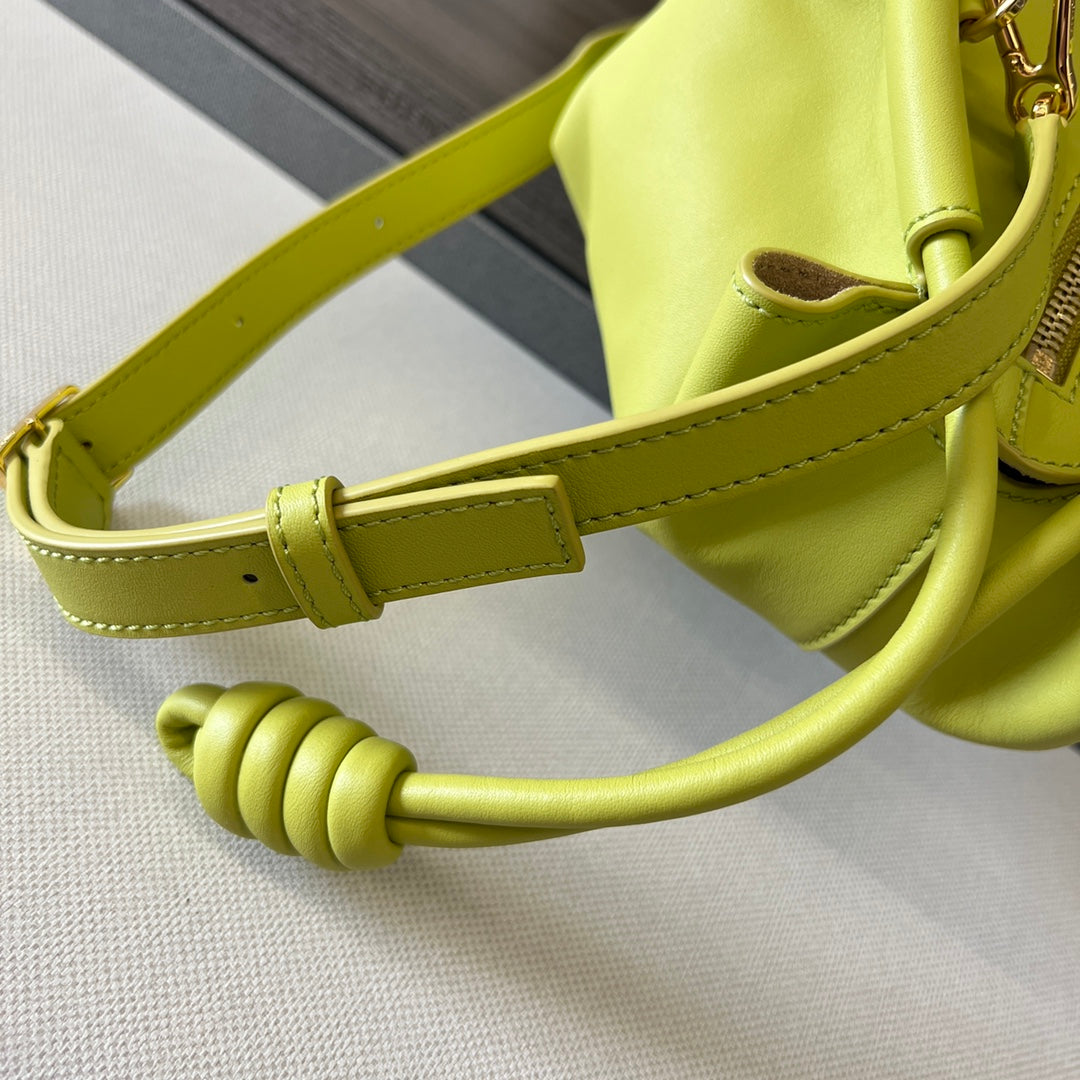 PASEO DUMPLING 31 BAG IN NEON YELLOW NAPPA CALFSKIN mysite