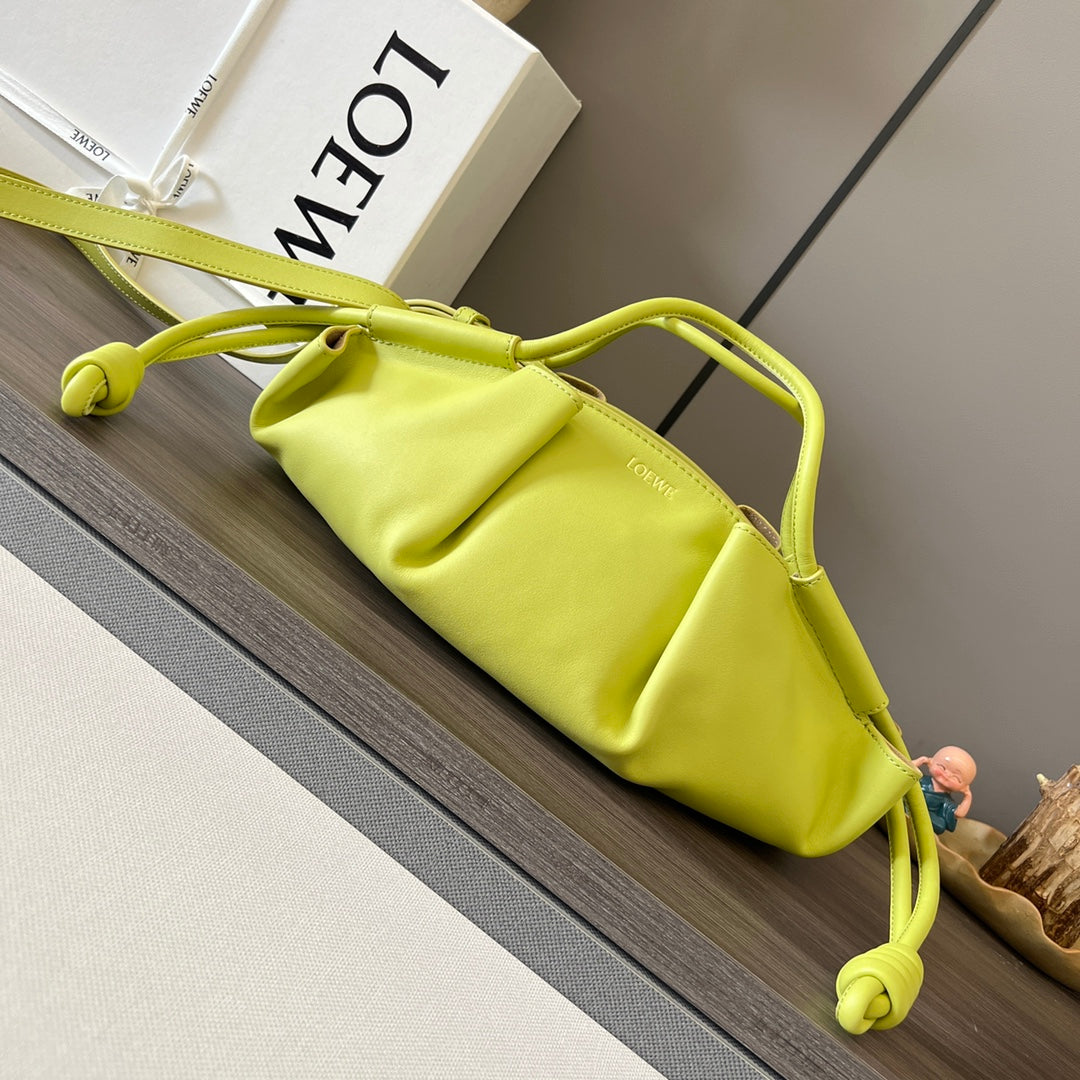 PASEO DUMPLING 31 BAG IN NEON YELLOW NAPPA CALFSKIN mysite