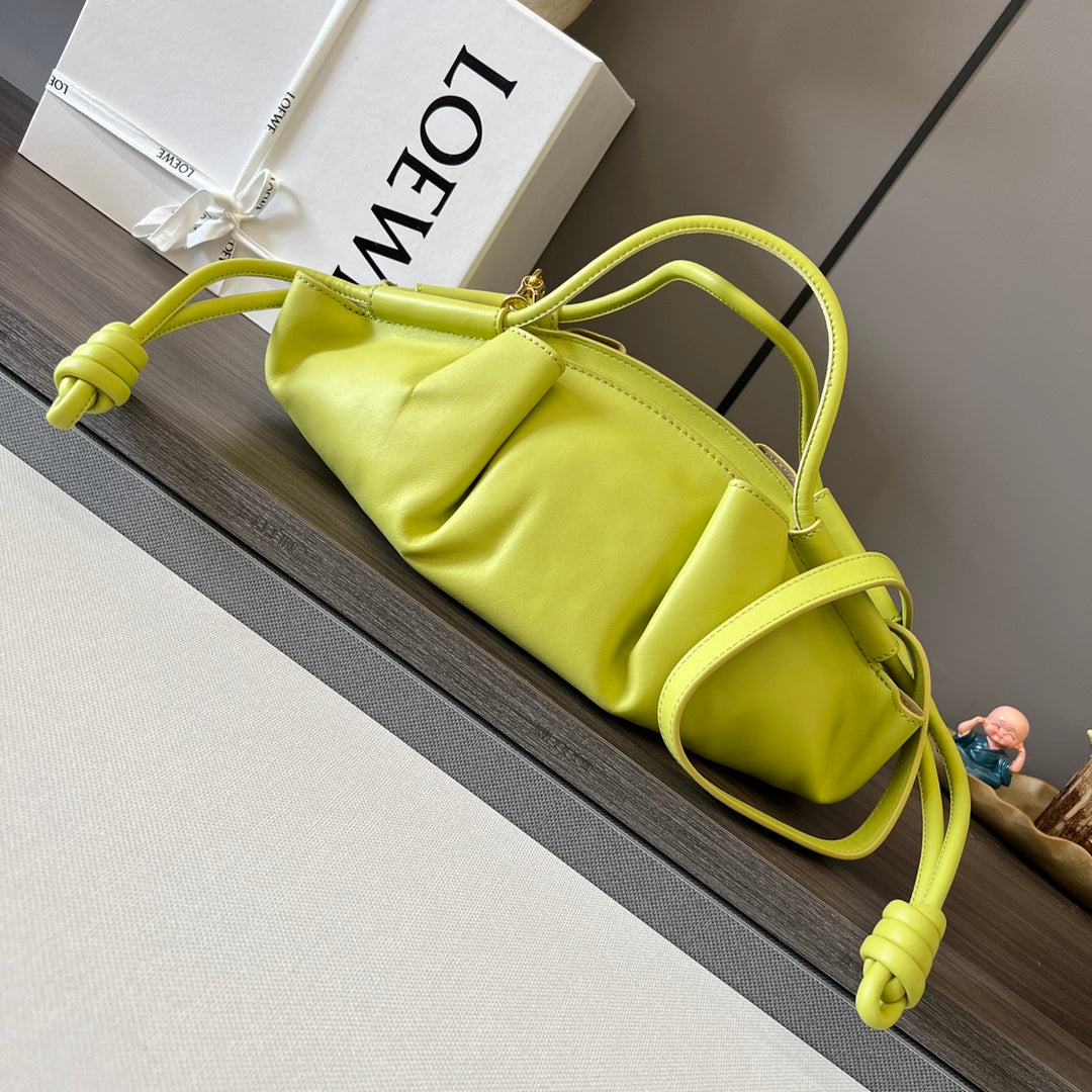 PASEO DUMPLING 31 BAG IN NEON YELLOW NAPPA CALFSKIN mysite