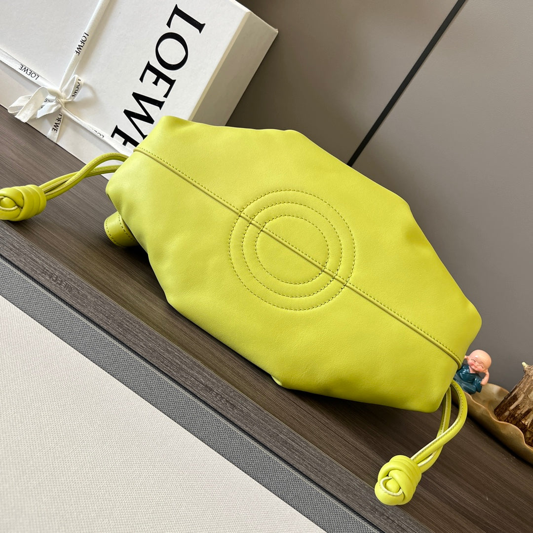 PASEO DUMPLING 31 BAG IN NEON YELLOW NAPPA CALFSKIN mysite
