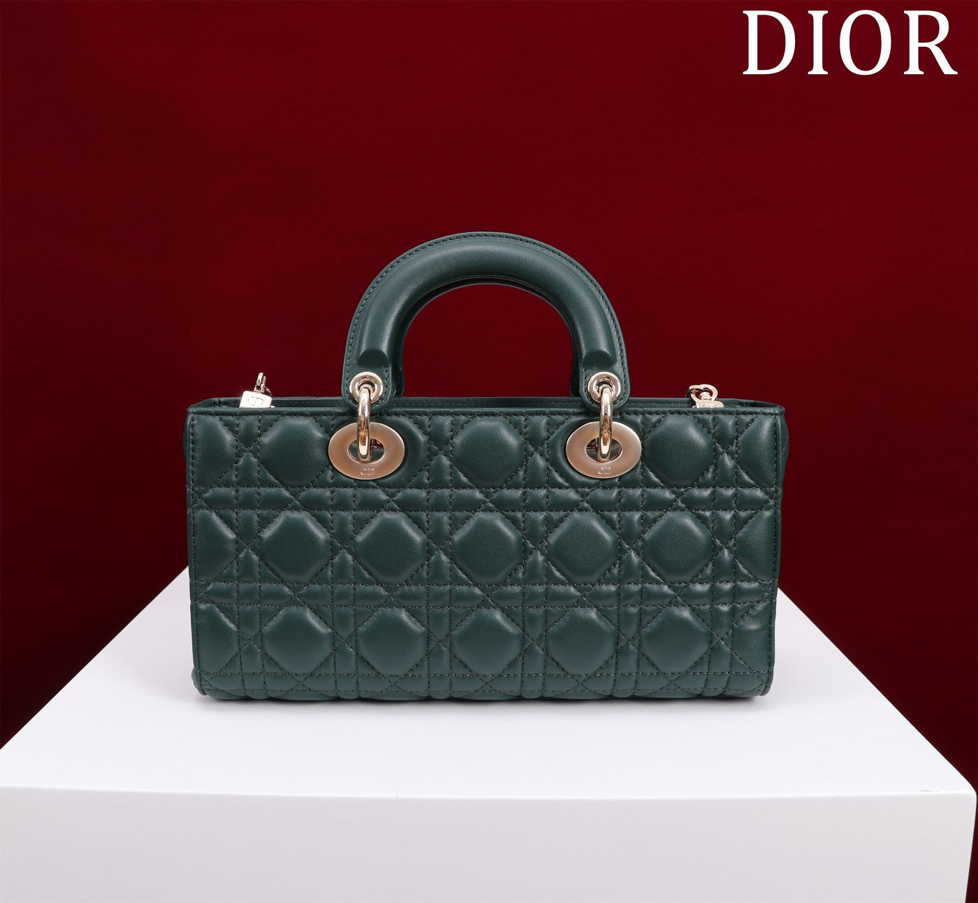 medium lady d-joy 26 dark green lambskin mysite