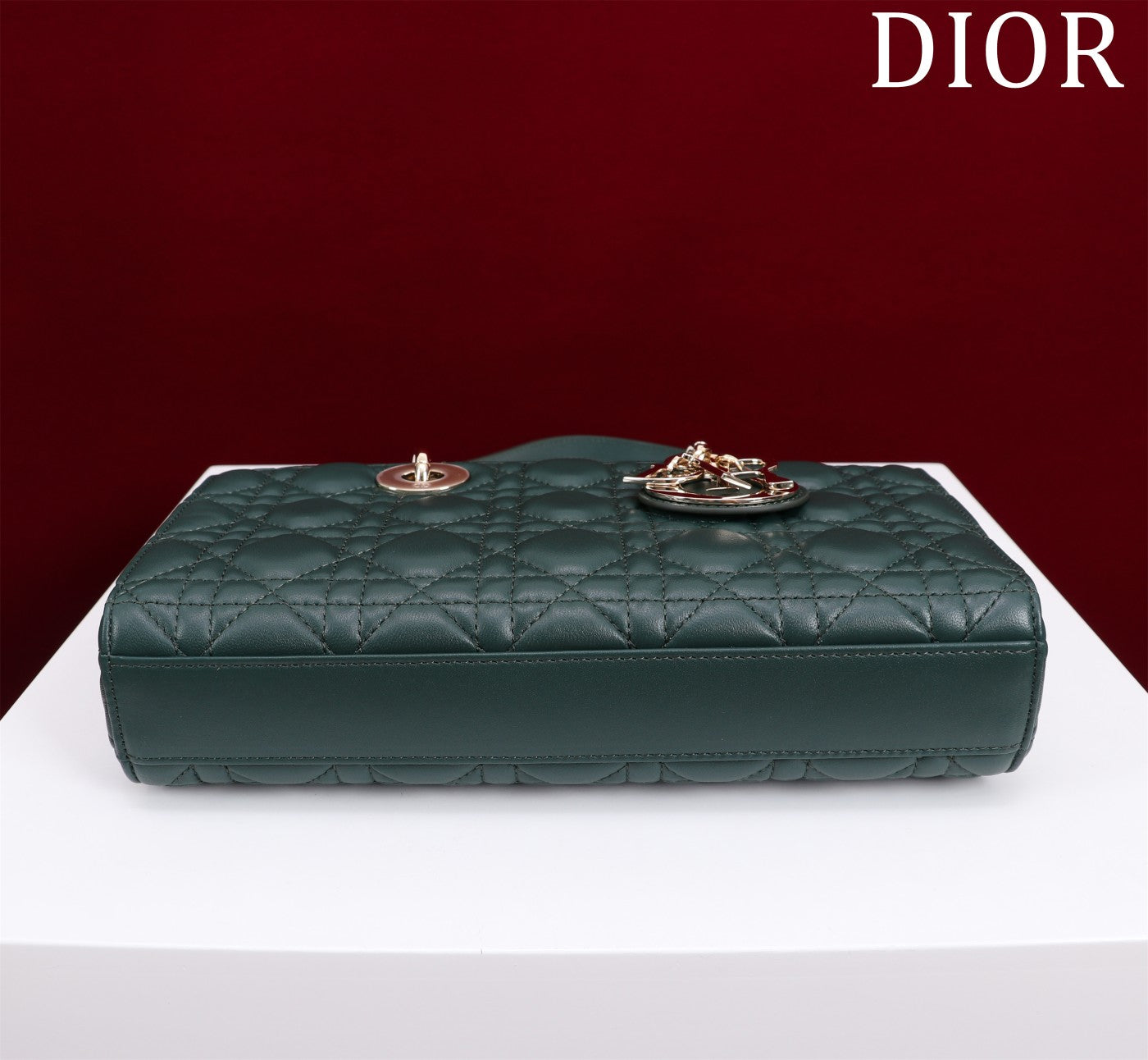 medium lady d-joy 26 dark green lambskin mysite
