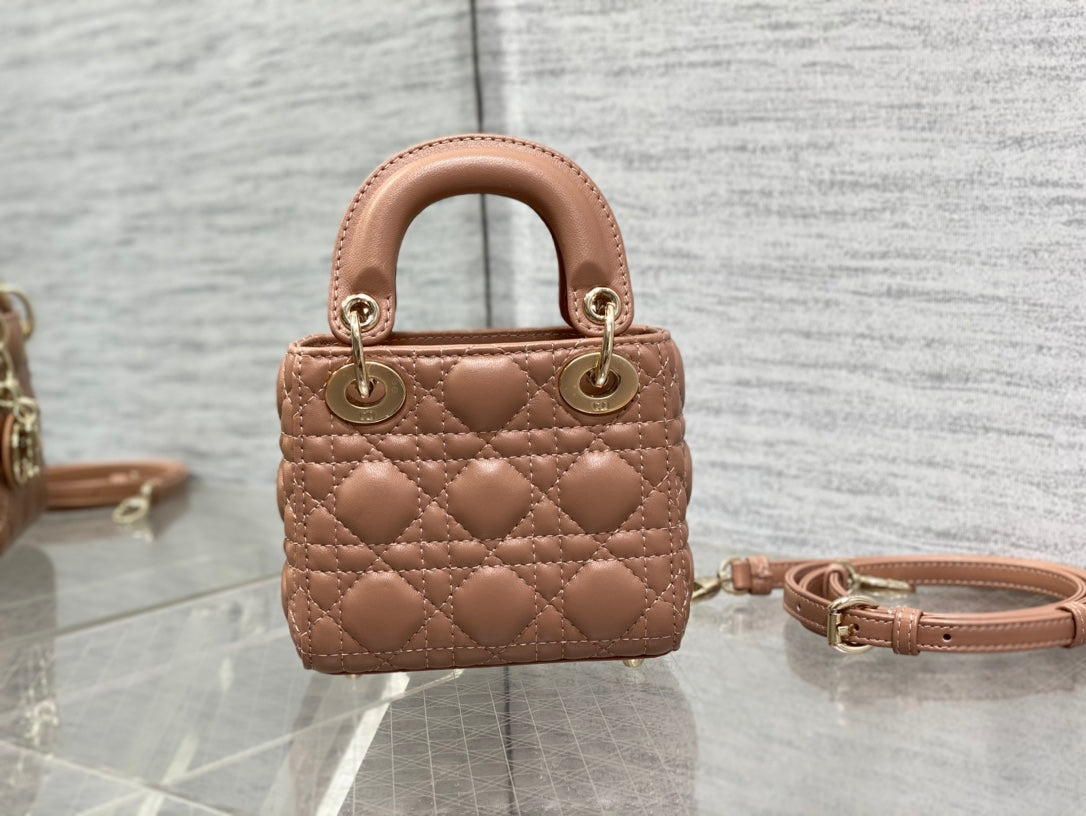 micro lady 12 pinkish brown lambskin ghw mysite