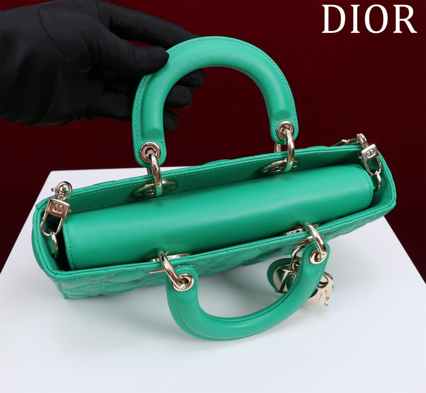 medium lady d-joy 26 jade green lambskin mysite
