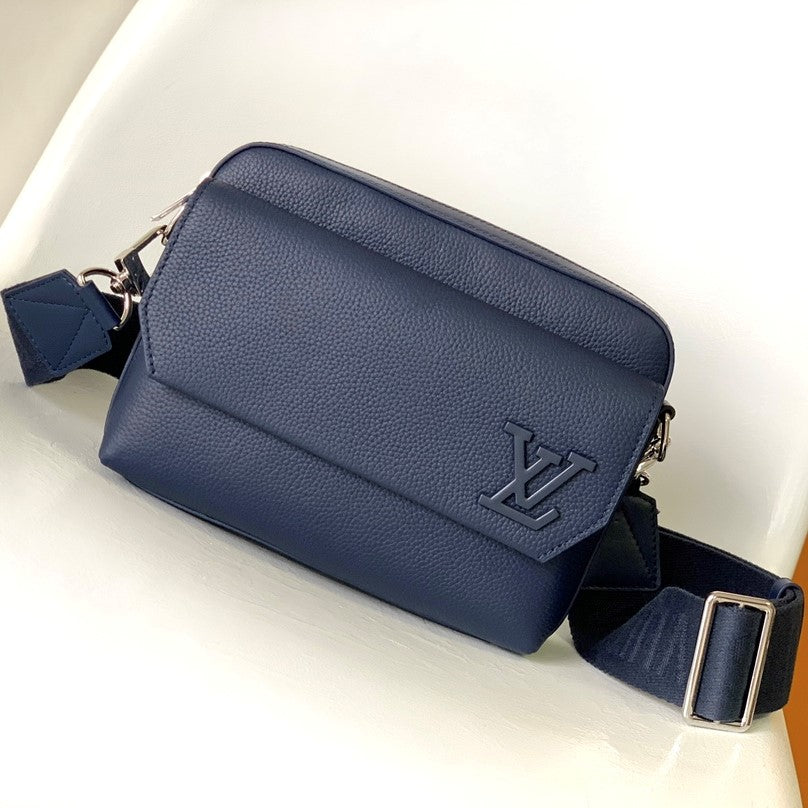 LV Fastline Messenger Bag 23.5 Blue Cowhide HW mysite