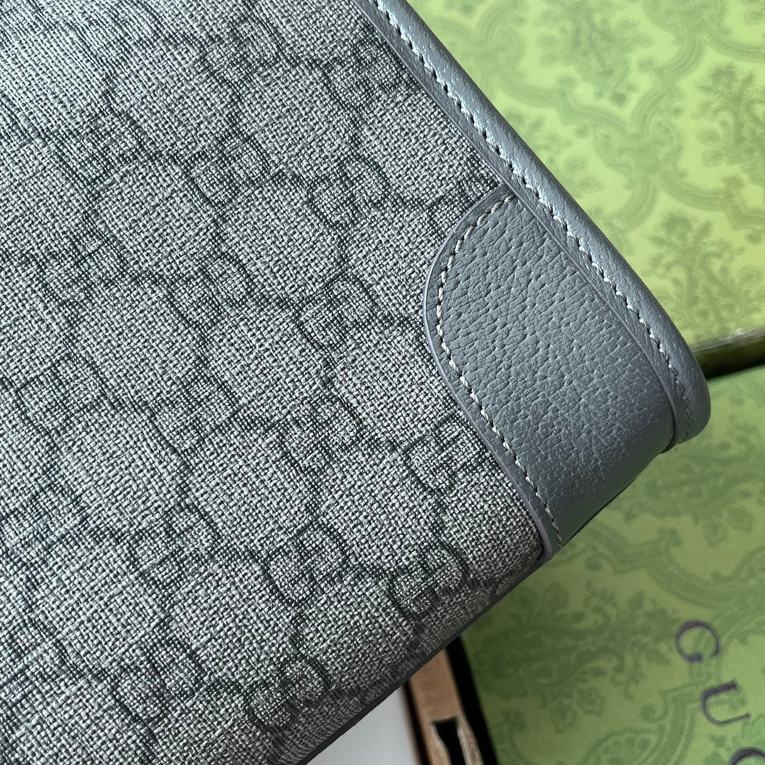 Gucci Messenger Bag 35 Grey Canvas 240021 mysite