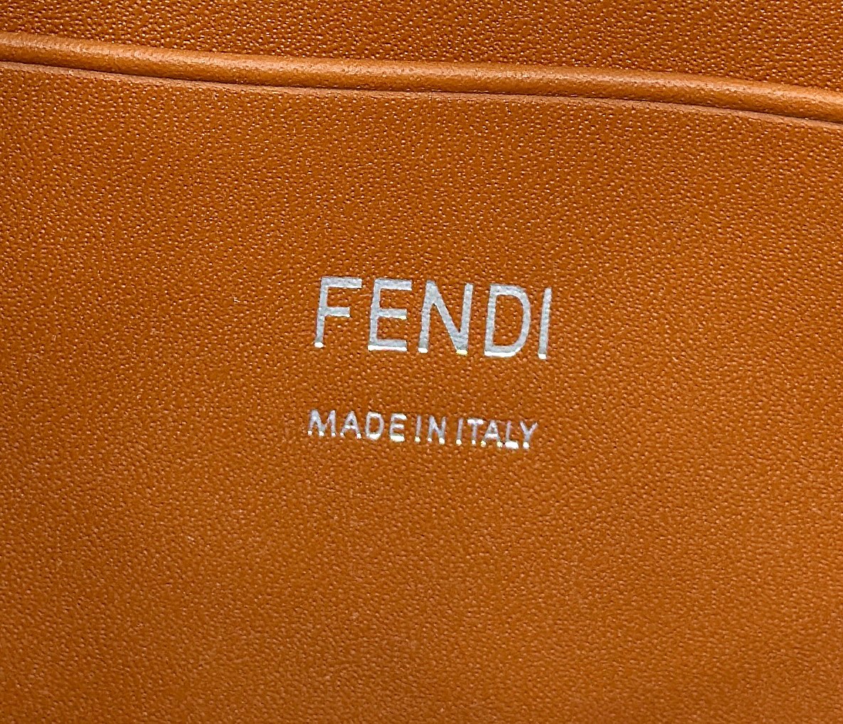 FENDI 19 BAGUETTE BAG IN LIGHT BLUE CANVAS WITH SILVER HARDWARE mysite