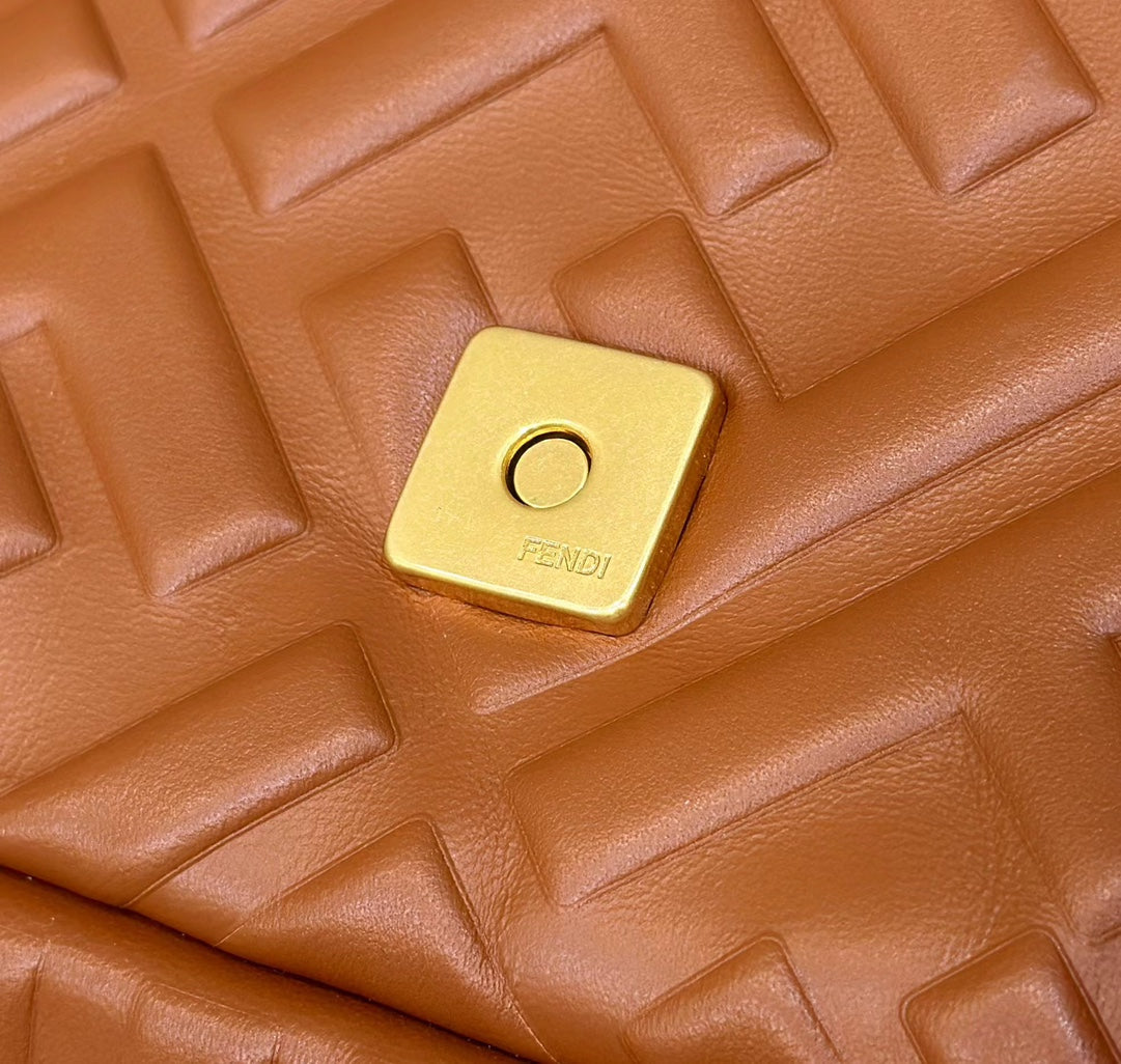 Baguette 27cm Brown Lambskin Gold Hardware mysite