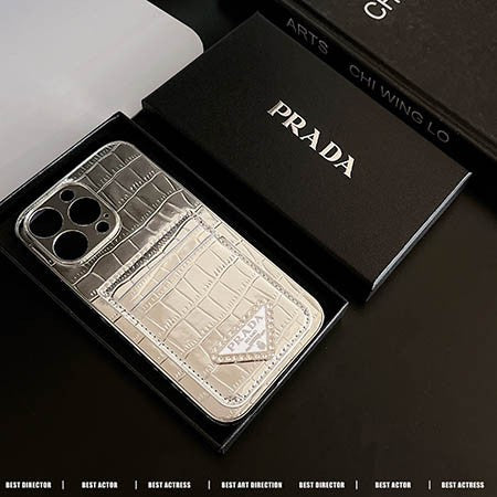 Prada Luxury Leather Rhinestone iPhone Cases mysite