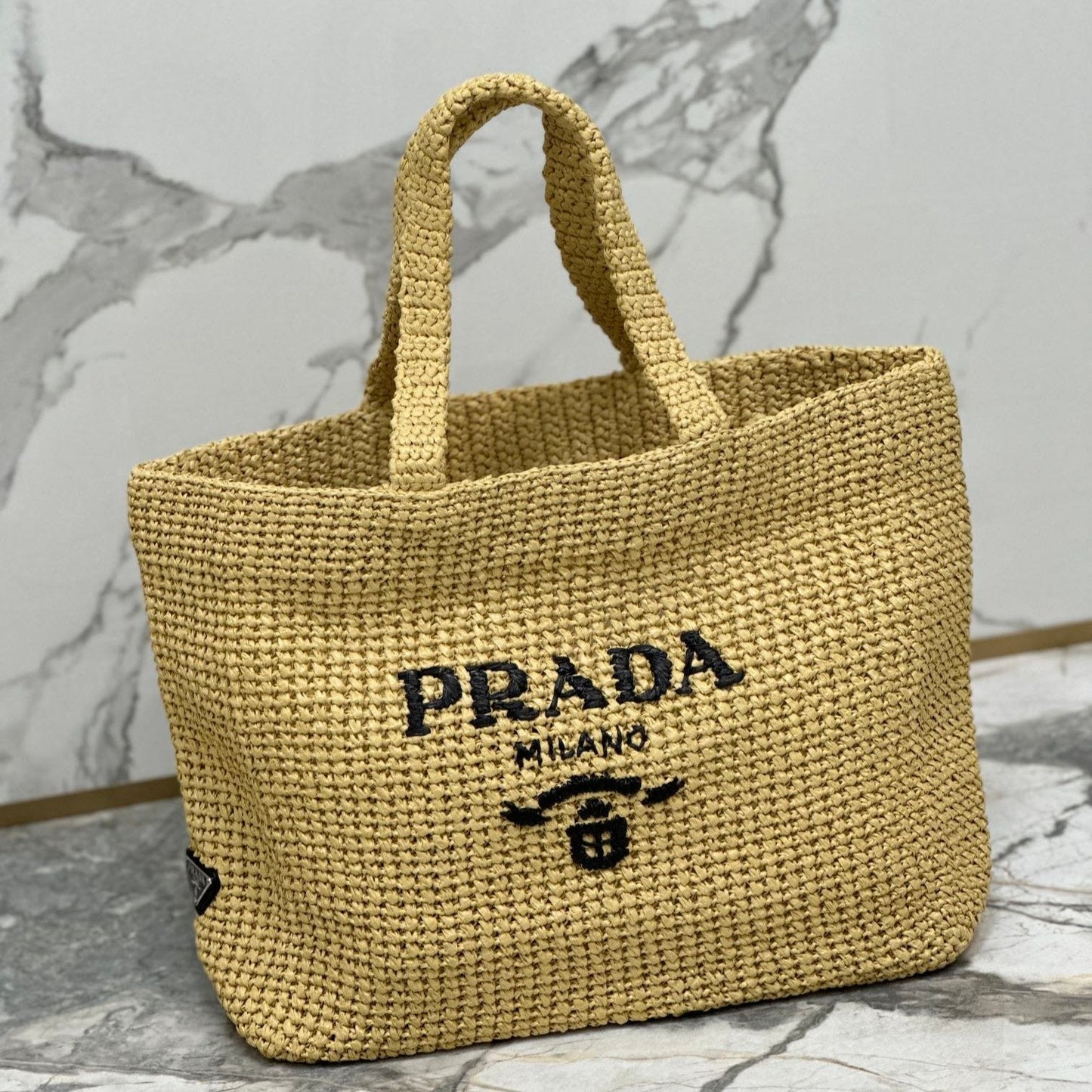 PRA BEIGE CROCHET TOTE BAG 40CM mysite