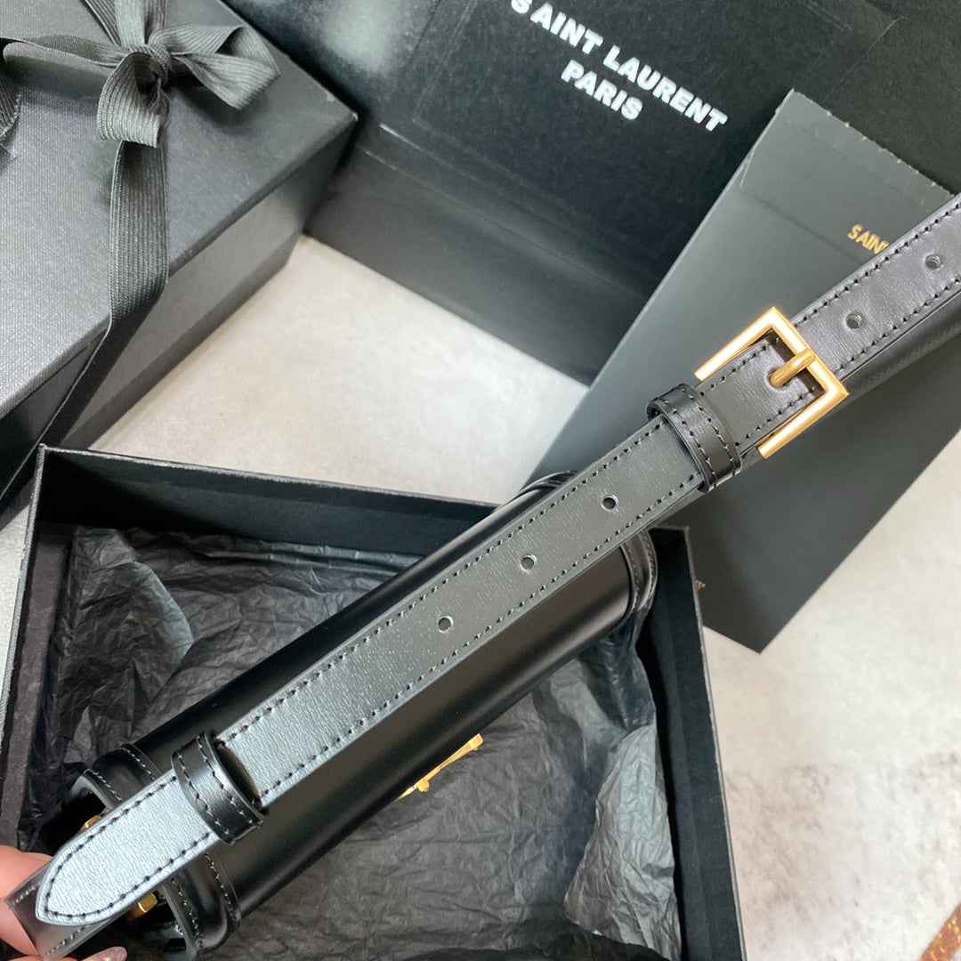 SOLFERINO SMALL SATCHEL 19 IN BLACK CALFSKIN GOLD LOGO mysite