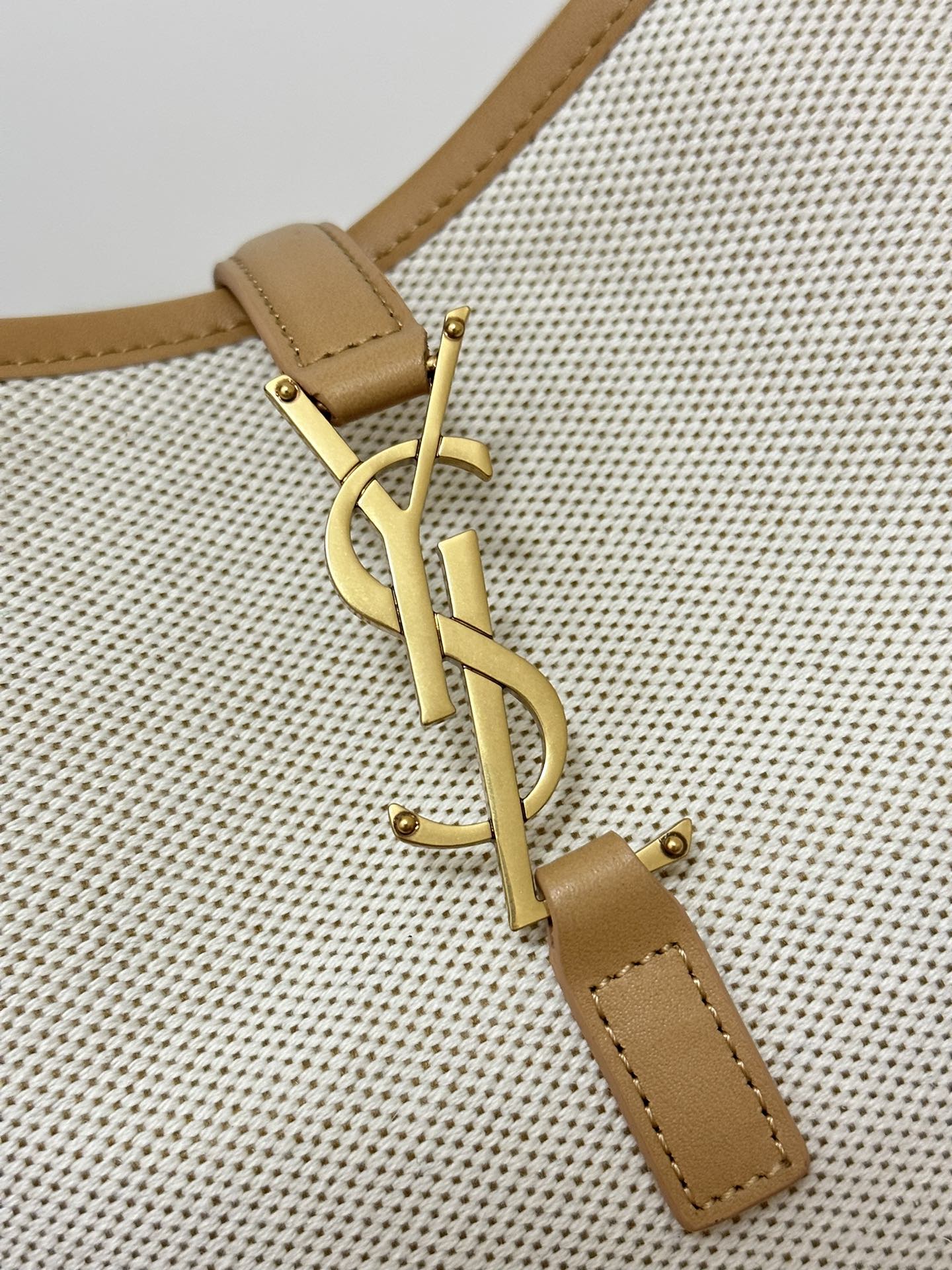 le 5a7 small 23 cream canvas brown calfskin mysite