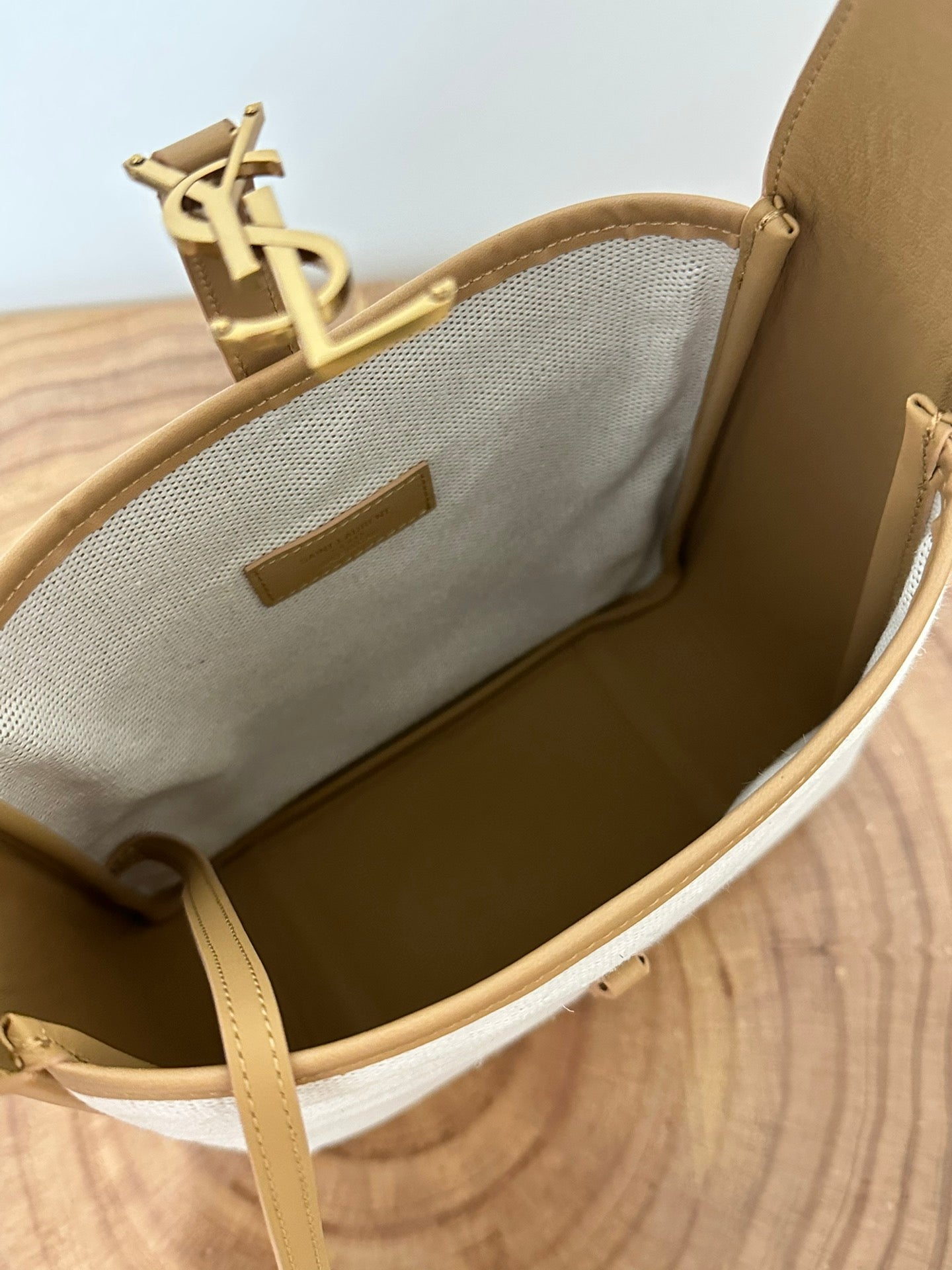 le 5a7 small 23 cream canvas brown calfskin mysite