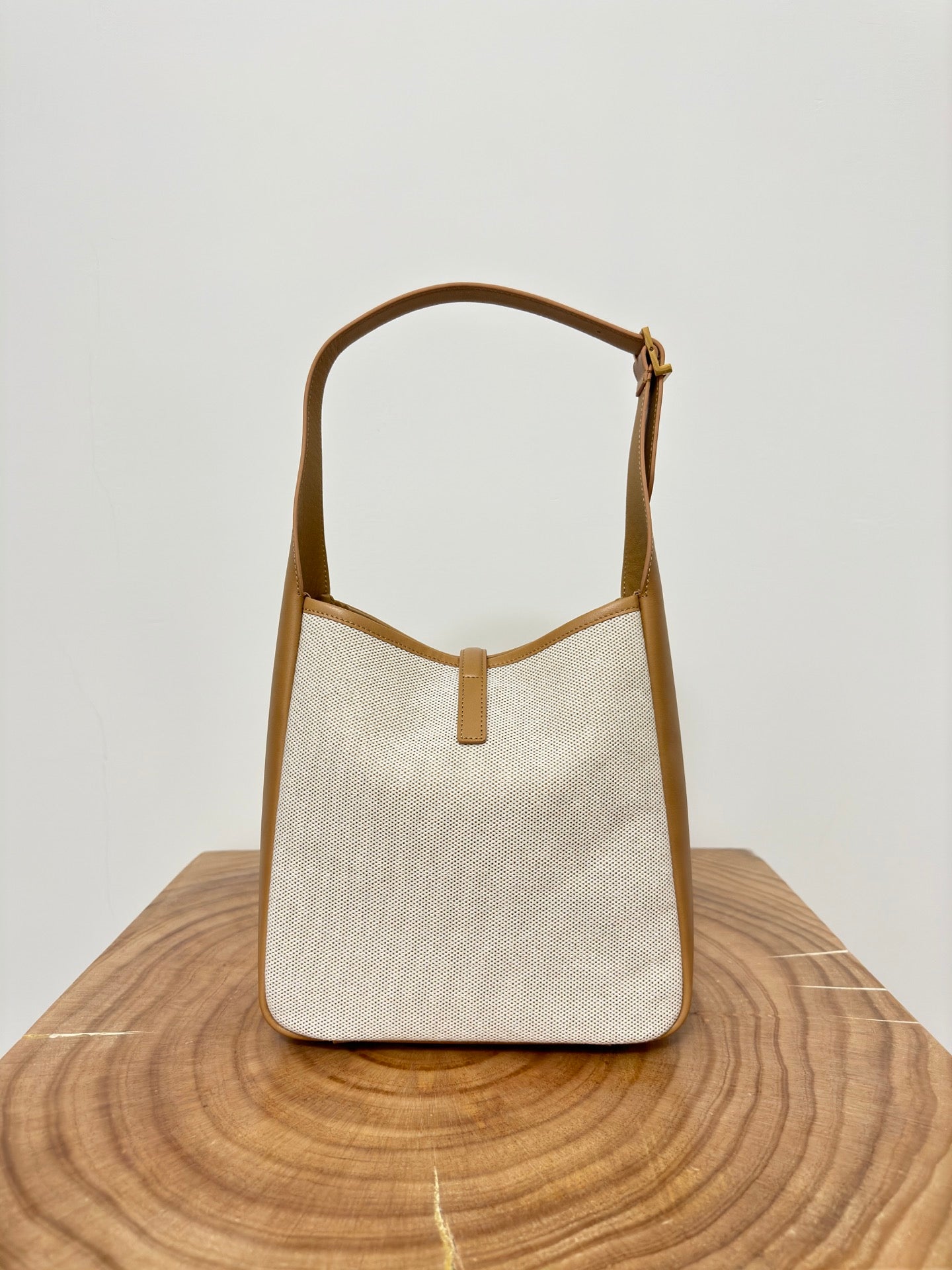 le 5a7 small 23 cream canvas brown calfskin mysite