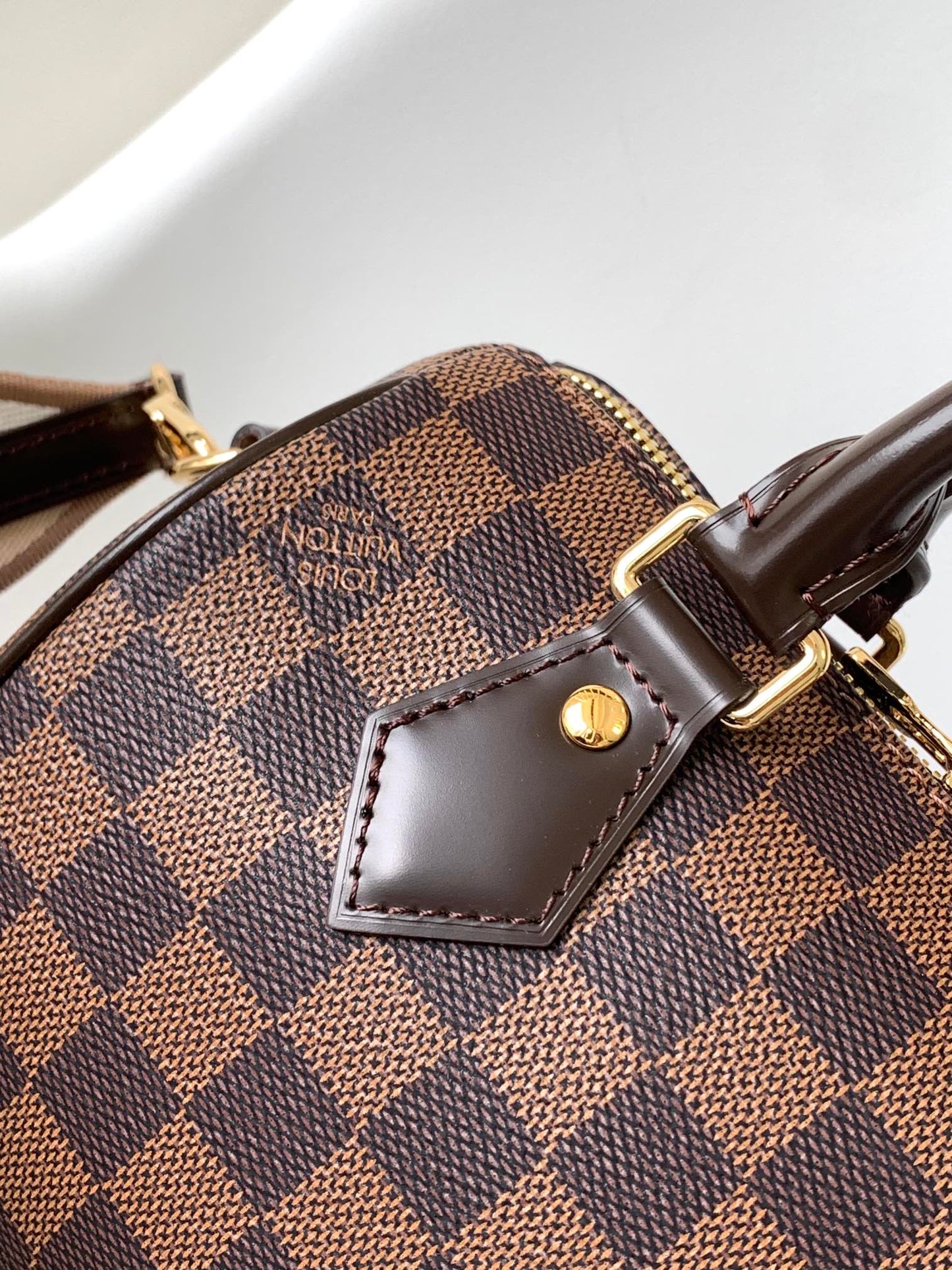 LV Speedy Bandoulière 20cm Brown Damier Ebene Canvas GHW mysite