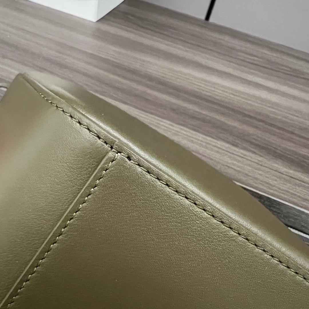 LOE LUNA HOBO 28 BAG IN DARK OLIVE GREEN CALFSKIN mysite