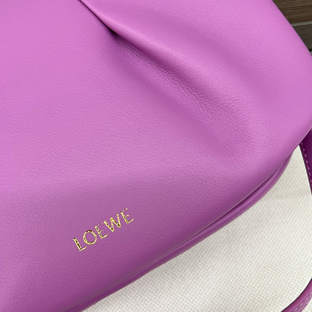 Loew Paseo Shoulder Bag 25cm Light Magenta Cowhide mysite