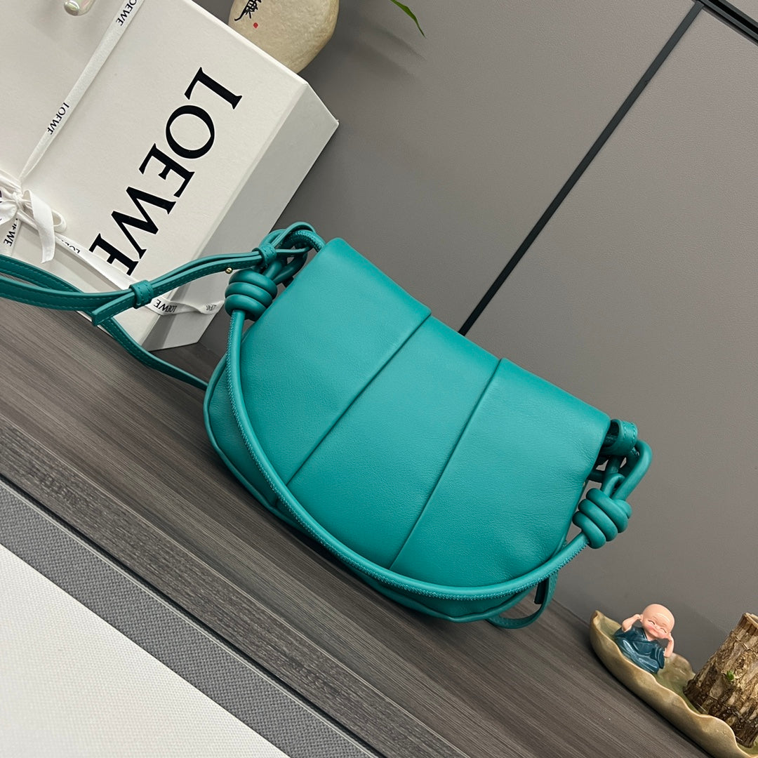 Loew Paseo Shoulder Bag 25cm Tropical Aqua Cowhide mysite