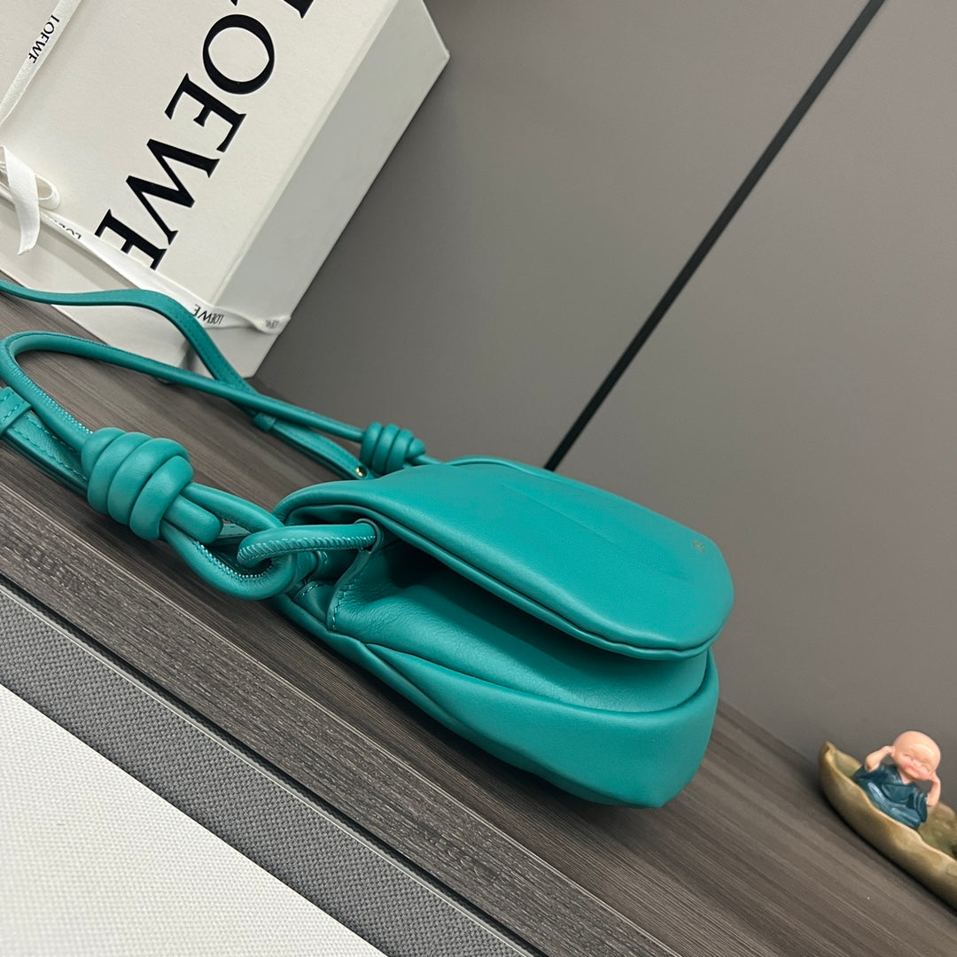 Loew Paseo Shoulder Bag 25cm Tropical Aqua Cowhide mysite