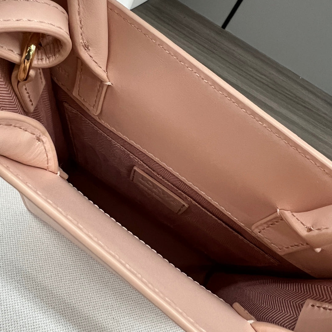 STANDARD A5 TOTE BAG IN PEACH PINK CALFSKIN mysite