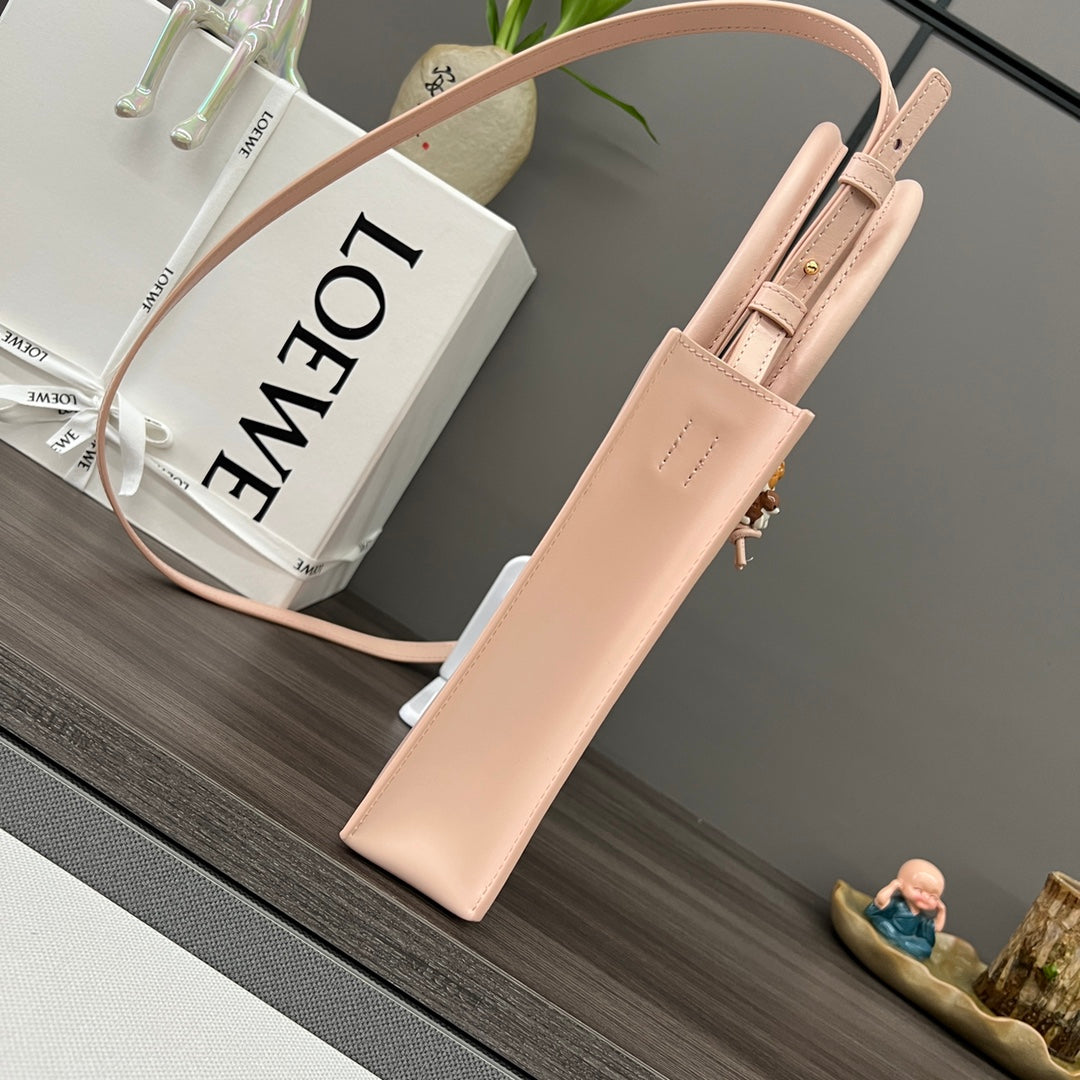 STANDARD A5 TOTE BAG IN PEACH PINK CALFSKIN mysite