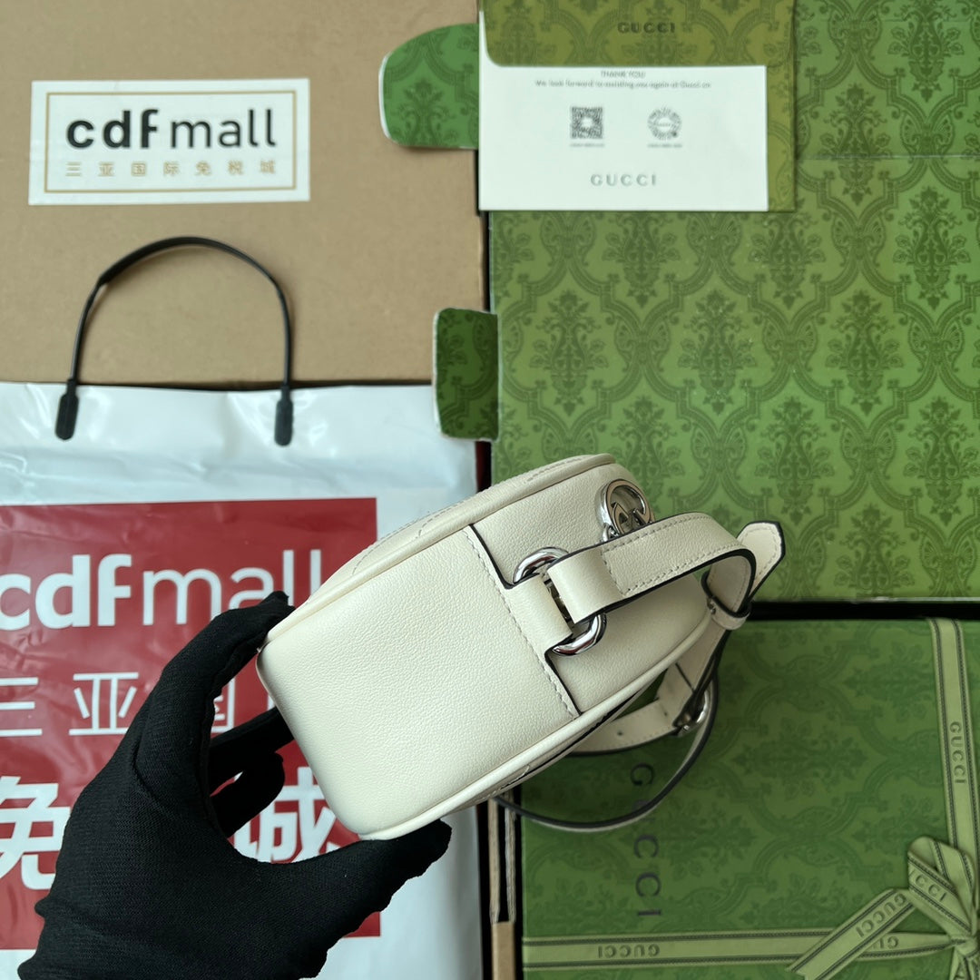 Gucci Blondie 20 Bag White Leather 239975 mysite