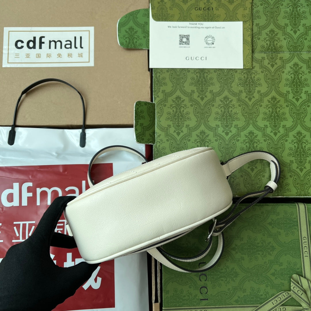 Gucci Blondie 20 Bag White Leather 239975 mysite