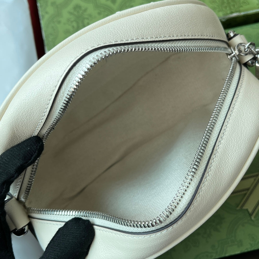 Gucci Blondie 20 Bag White Leather 239975 mysite