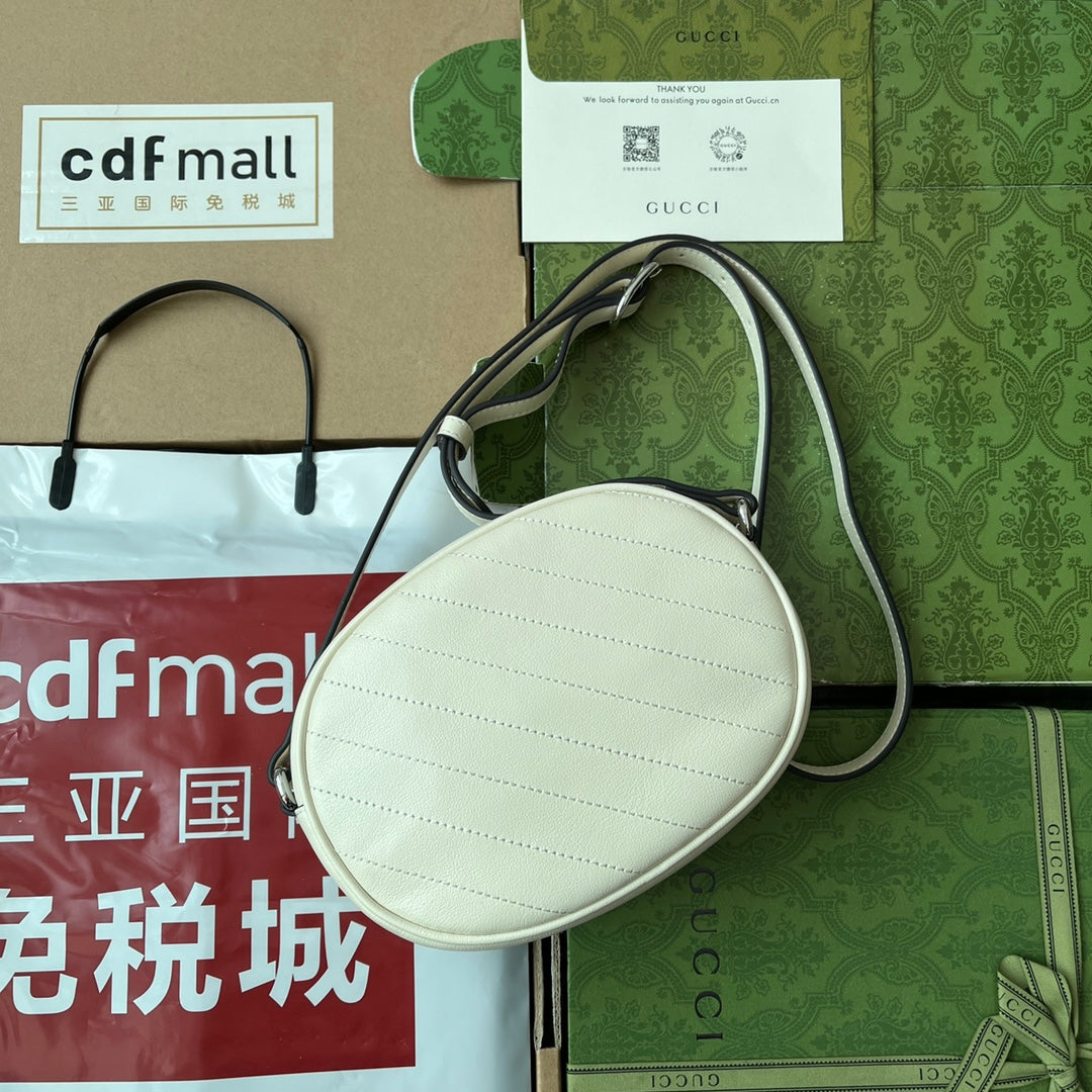 Gucci Blondie 20 Bag White Leather 239975 mysite