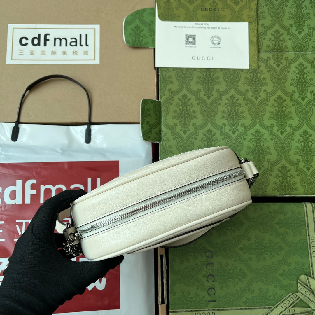 Gucci Blondie 20 Bag White Leather 239975 mysite