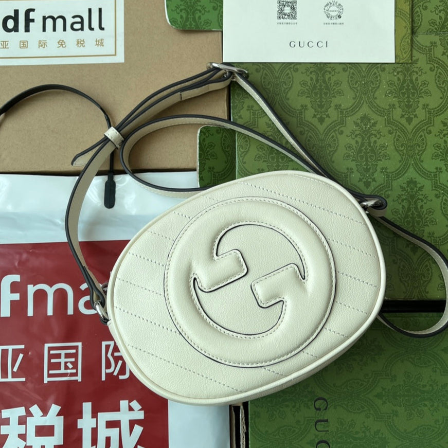 Gucci Blondie 20 Bag White Leather 239975 mysite