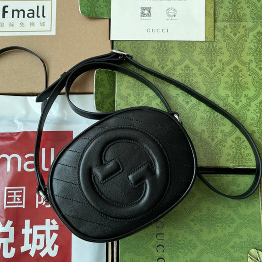 Gucci Blondie 20 Bag Black Leather 239976 mysite