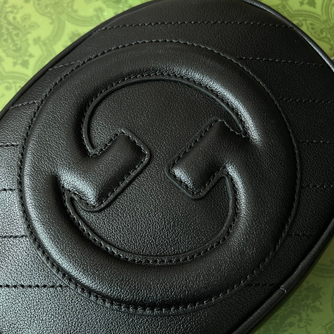 Gucci Blondie 20 Bag Black Leather 239976 mysite