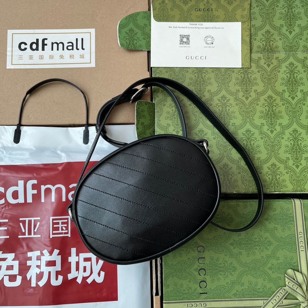 Gucci Blondie 20 Bag Black Leather 239976 mysite