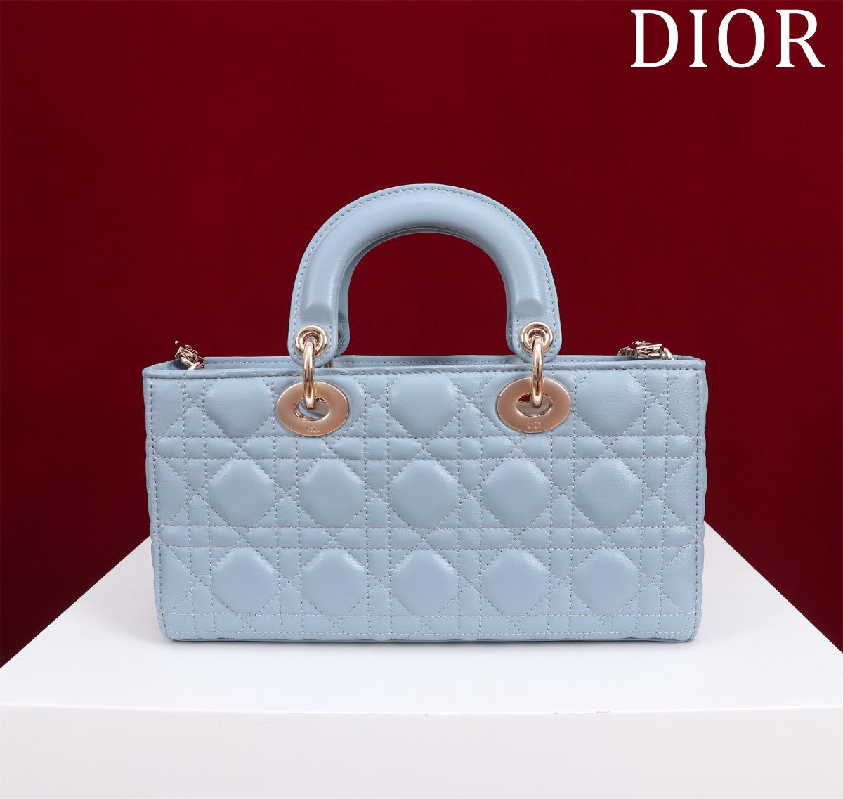 medium lady d-joy 26 cloud blue lambskin mysite