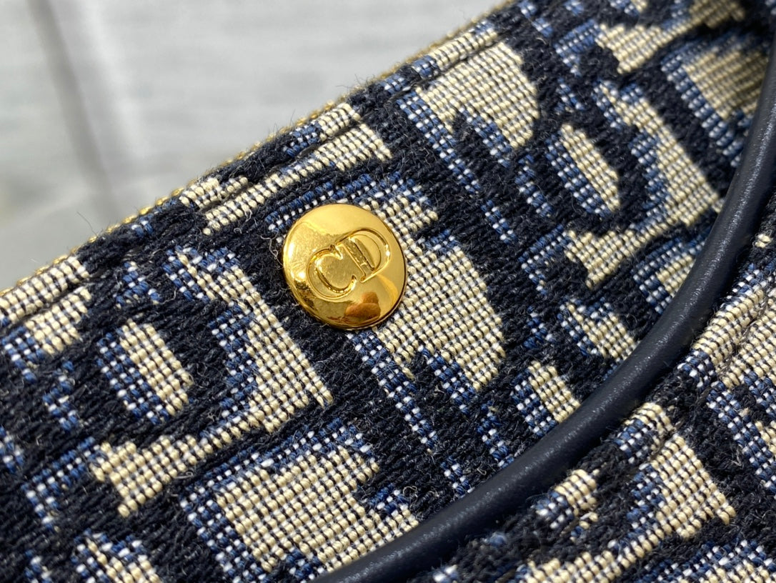 CD Hobo Avenue Bag 21 Dark Blue Black Leather Cotton mysite