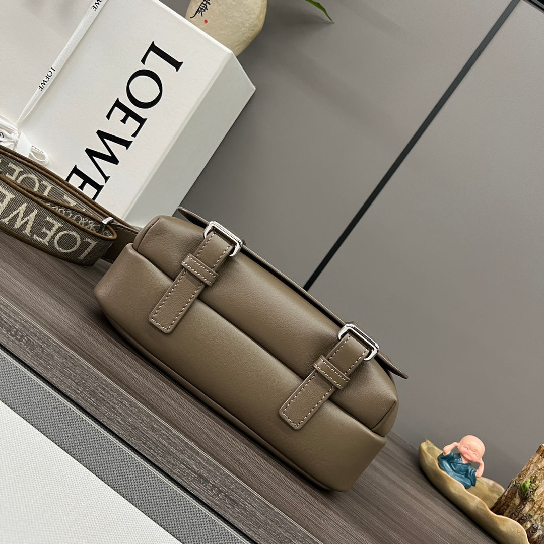 Loew Military Brown Leather Messager Bag mysite