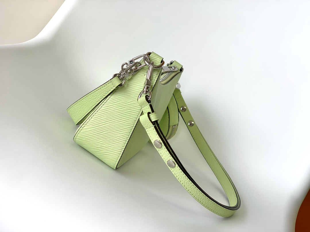 LV Marellini 19cm Green Epi Grain Cowhide Metal HW mysite