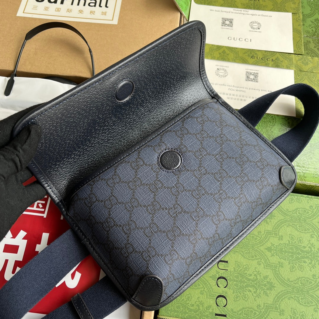Gucci Waist Bag Blue Canvas 239996 mysite