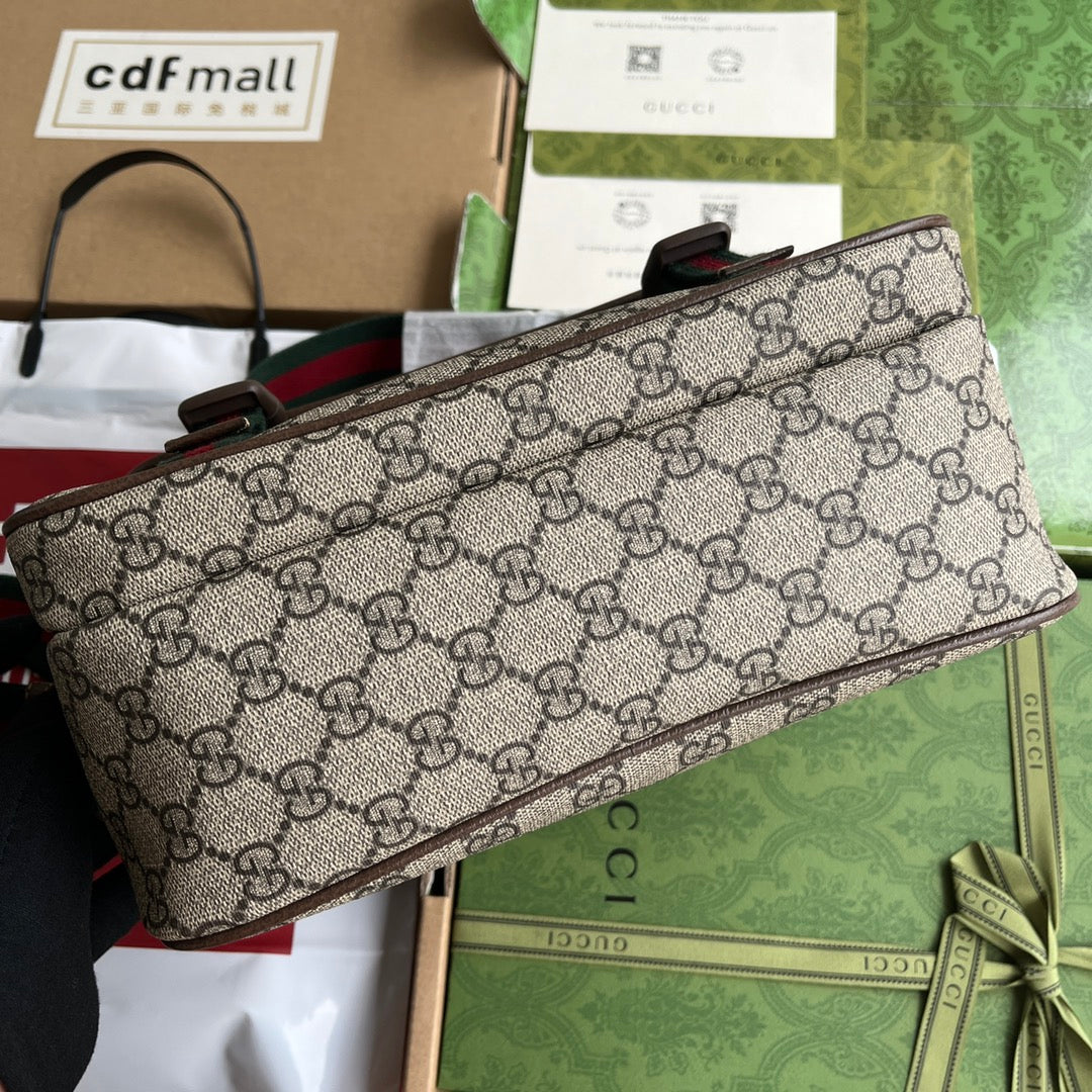 Gucci Bag Brown mix Beige Canvas 240098 mysite