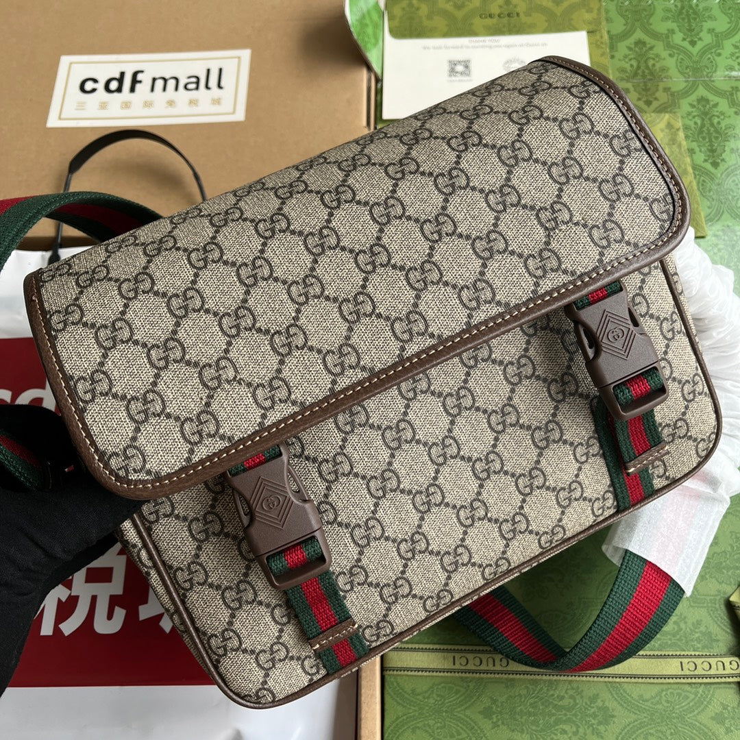 Gucci Bag Brown mix Beige Canvas 240098 mysite