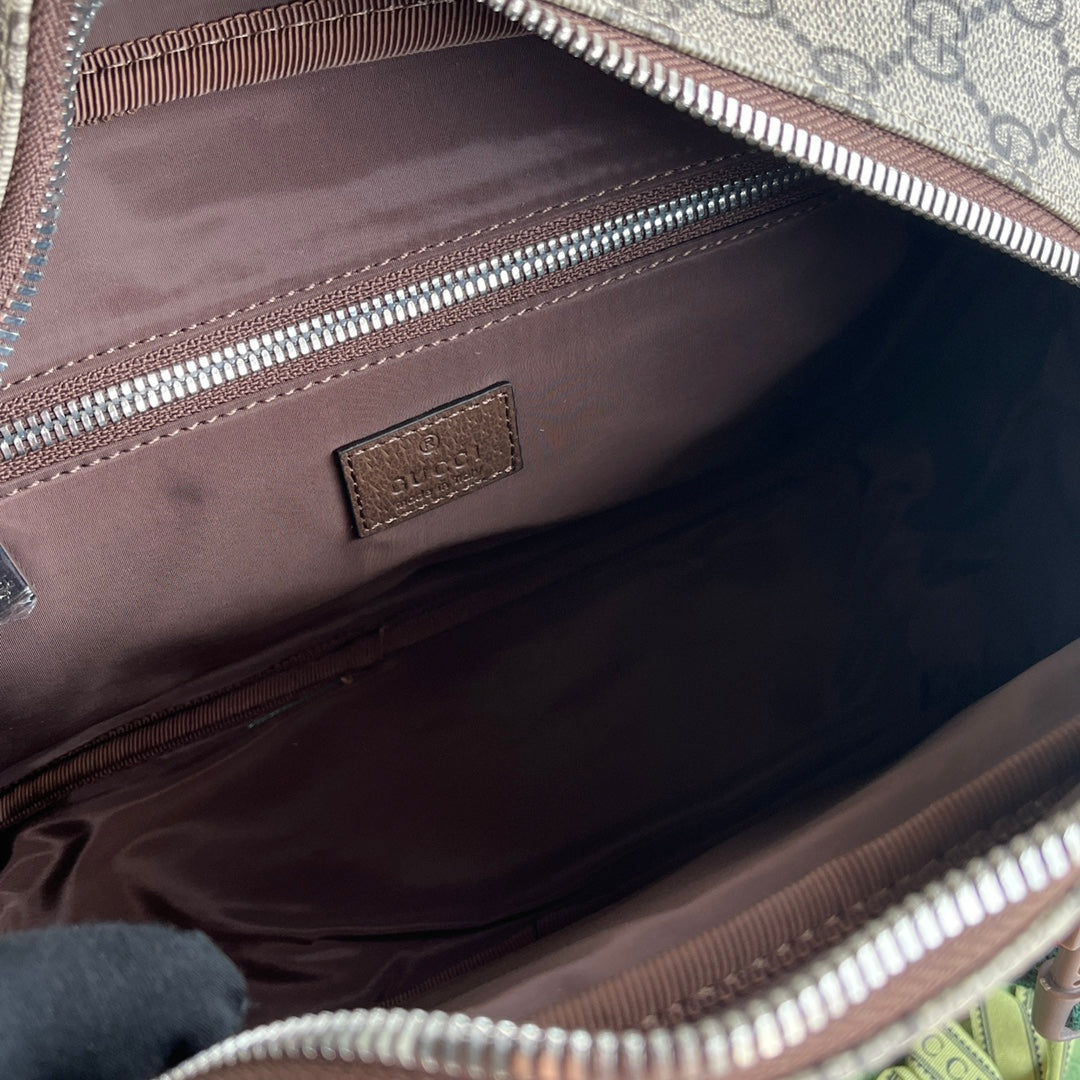 Gucci Bag Brown mix Beige Canvas 240098 mysite