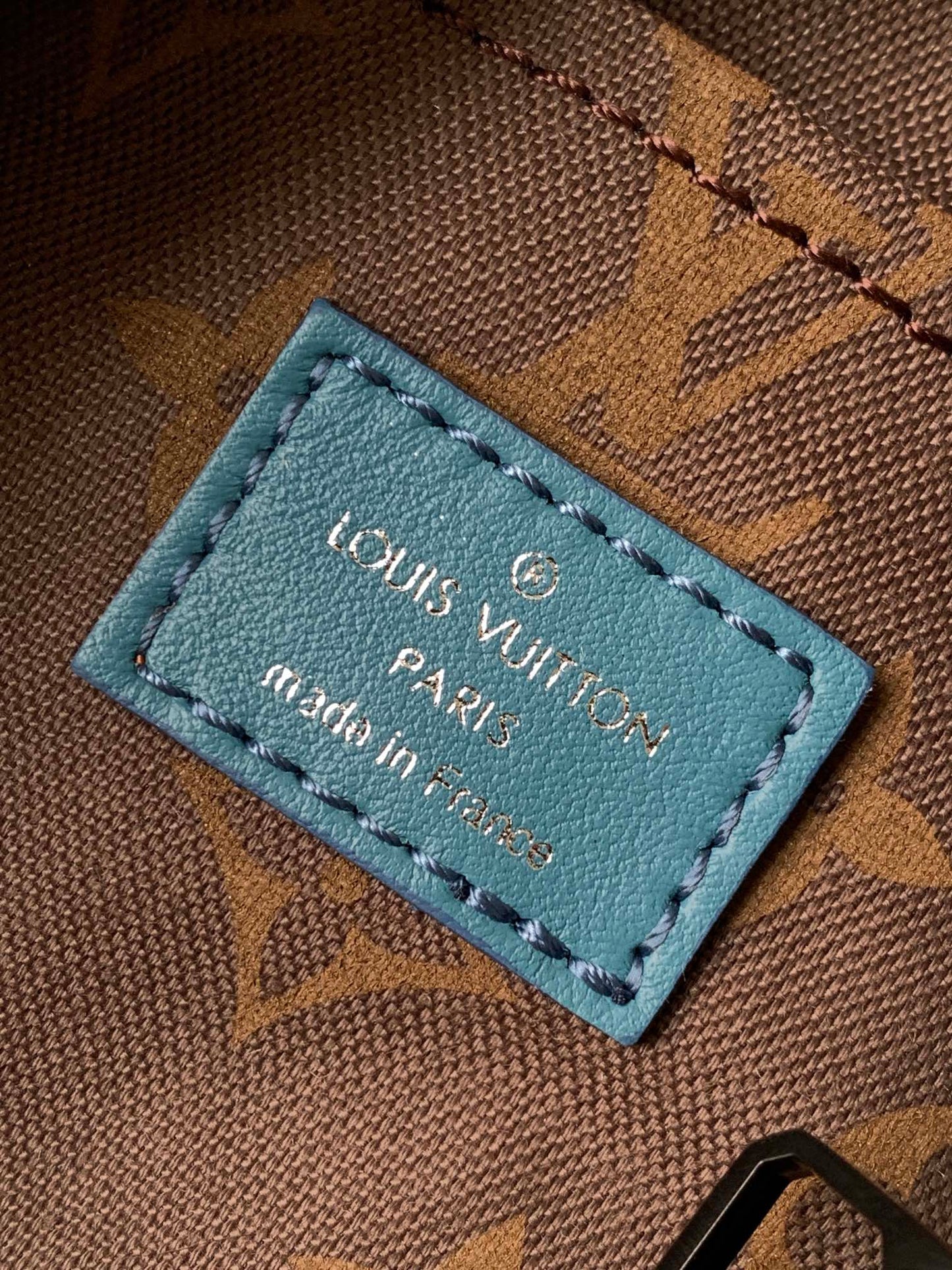 LV 21s Keepall Bandoulière 25 Blue Monogram Canvas & Cowhide mysite