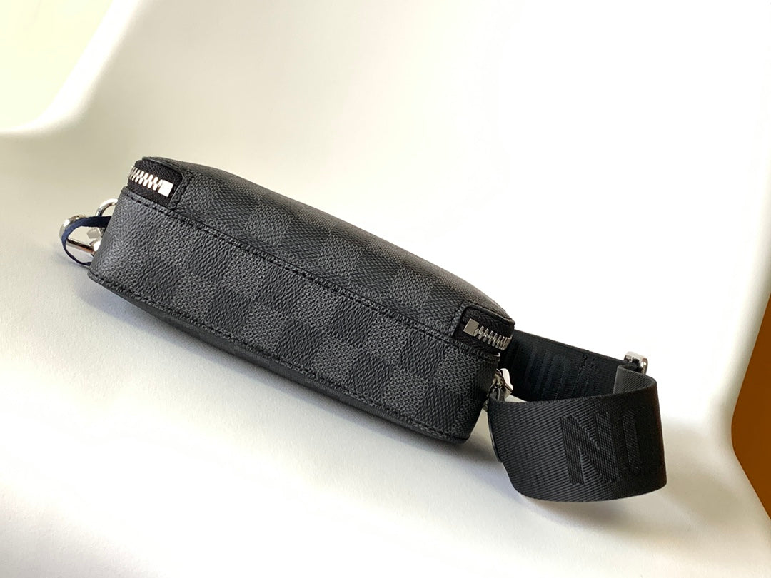 LV Alpha Wearable Wallet Black Damier Graphite 268784 mysite